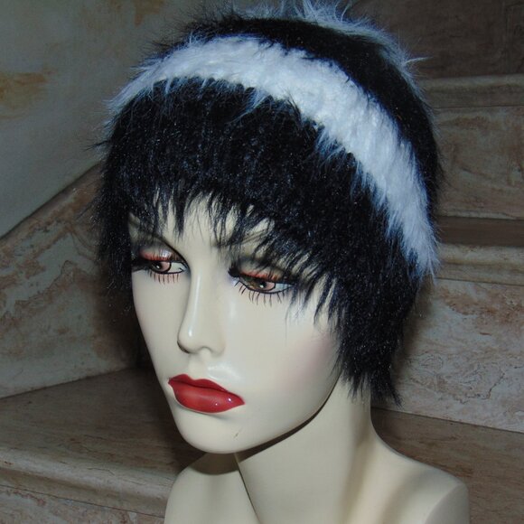 RARE Hansel from Basel Beanie Hat Black Prototype Fuzzy Y2K Winter Cabin Classic - Picture 1 of 6